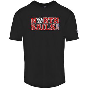 North Sails - T-shirt - Korte Mouwen - Ronde Hals - 100% Katoen - Merkprint