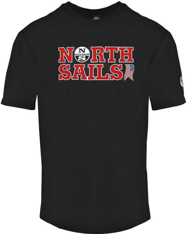 North Sails - T-shirt - Korte Mouwen - Ronde Hals - 100% Katoen - Merkprint