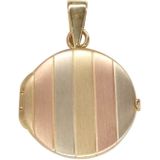 Christian Tri color gouden medaillon hanger