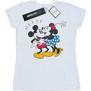 Li-cense Disney dames mickey en minnie kus katoenen t-shirt