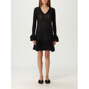 Gebreide jurk met ruches