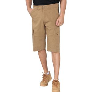 Heren - Cargoshorts - Kaki - Sneldrogend - Multi-pocket