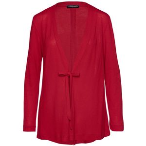 Linnen Vest - Rood - Open Voorzijde