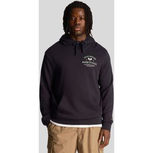 Lyle And Scott - Racquet Club Graphic Hoodie - Marineblauw - Heren