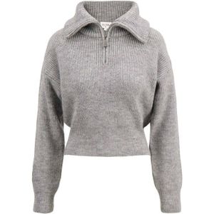 Zusss - Trui Met Rits - Grijs - Schipperstruien