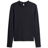 Opus - Top - Zwart - Korte Mouw - 10131711006392