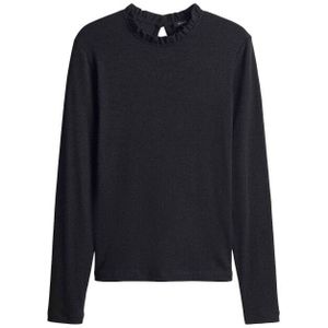 Opus - Top - Zwart - Korte Mouw - 10131711006392