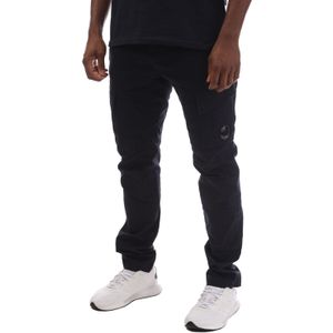 C.p. Company - Cargo Lens Broek - Zwart - Satijn Stretch