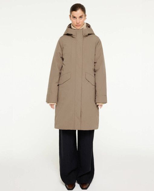 Elvine - Womens Signy - Lange Jas - Beige - Isolerend - Winddicht