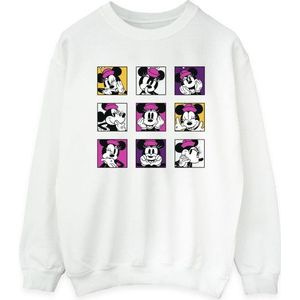 Li-cense Disney dames minnie mouse vierkantjes sweatshirt