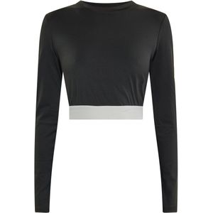 myMo - ATHLSR - Functioneel Shirt - Grijs/Zwart - Slanke Pasvorm