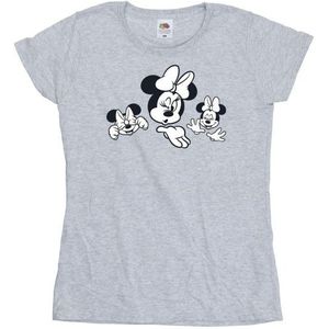 Li-cense Disney dames minnie mouse drie gezichten katoenen t-shirt