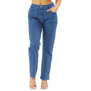 MYT - Damesjeans - Blauw - Elastische Taille - Normale Pasvorm