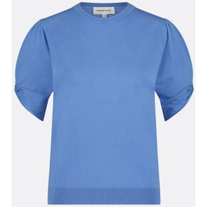 Fabienne Chapot Clt-186-pul-ss24 molly twist pullover cornflower blue