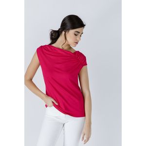 Asymmetrische Top - Rood - Zomertop - Mouwloos aan de ene kant