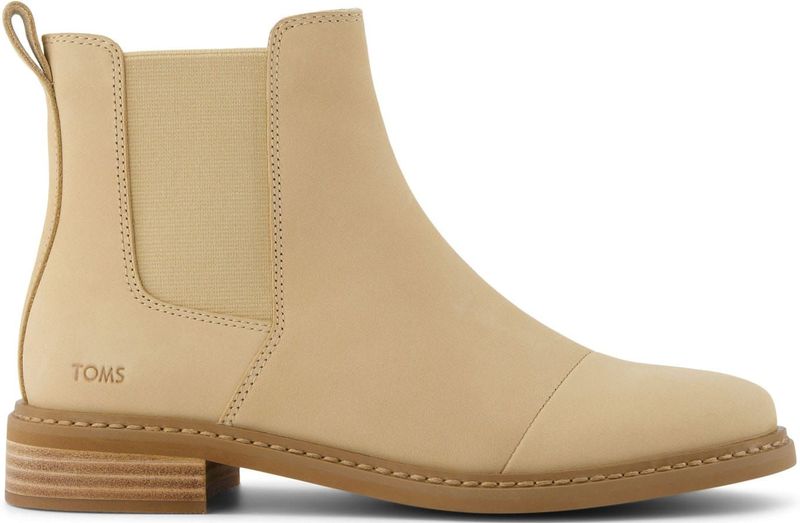 Toms - Charlie - Kuitlaarzen - Naturel - Lederen Bovenwerk