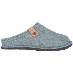 Rohde Lucca-D - Dames Slof - Blauw - Vilt - Verwisselbaar Leren Voetbed