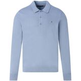 Tommy Hilfiger - Pima ORG CTN Cashmere LS Polo - Blauw - Heren
