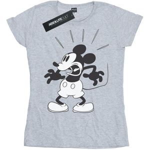 Li-cense Disney dames mickey mouse scared katoenen t-shirt