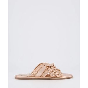 Gibaldi Dames braided slipper goud