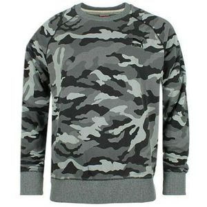 Puma - Varsity Camo - Heren Trui - Grijs - Katoen Polyester
