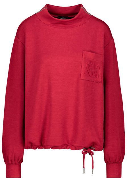 Monari - Sweatshirt - Chimney Red - Regular Fit - Sieradendetail