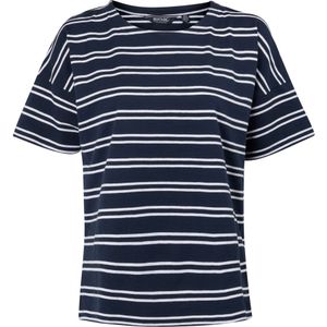 Regatta - Abaya - Gestreept T-shirt - 100% Katoen - Korte Mouwen