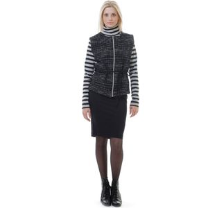 2-Young - Vest - Zwart - Met Strikdetail