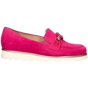 Hassia - Pisa 1552 - Loafers - Fuchsia - Suède - Goudkleurige Gesp