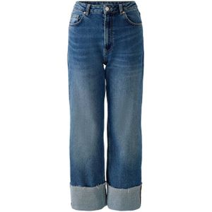 OUI - Straight Leg Jeans - Medium Blue Denim