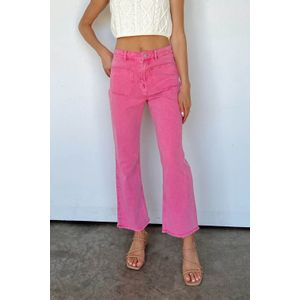 Wijde Pantalon Roze Jeans