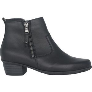 Waldläufer - Haifi - Enkellaarsjes - Zwart - Leer