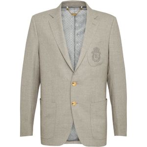 Billionaire - Blazer Crest - Beige - Stretch Kasjmier - Slim Fit