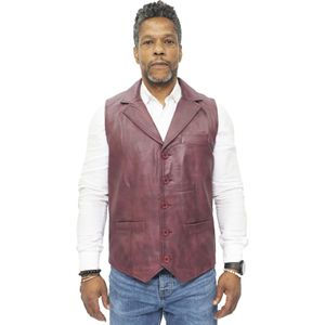 Bristol - Leren Gilet - Heren - Premium Volnerf Nappa - Zwart