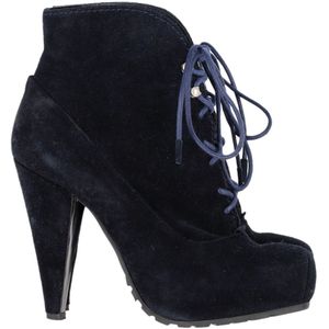 Proenza Schouler Veterlaarzen in Marineblauw Suède