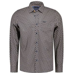 NZA - Katoenen Overhemd - Blauw - Stretch