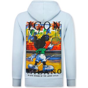 Top-Star Oversized hoodie met capuchon icon milano print