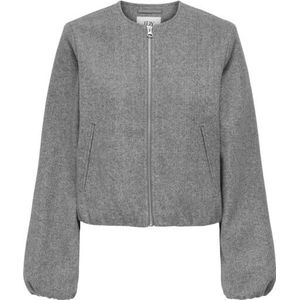 Jacqueline de Yong - Jdyofir Balloon Short Jacket - Medium Grey Melange - Dames