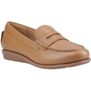 Hush Puppies - Shelby - Leren Instappers - Tan