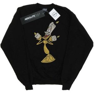 Li-cense Disney heren beauty and the beast lumiere distressed sweatshirt
