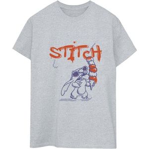 Disney Dames Dames Lilo Stitch Ice Cream Katoenen Vriendje T-shirt