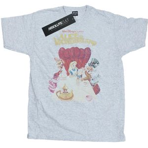 Li-cense Disney heren alice in wonderland retro poster t-shirt