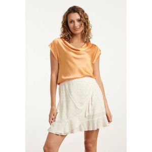 Smashed Lemon - 25212 - Waterfall Top - Peach Satin