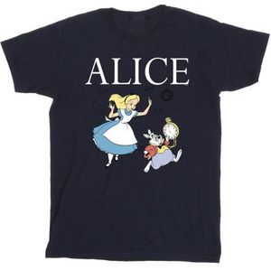 Li-cense Disney heren alice in wonderland volg het konijn t-shirt