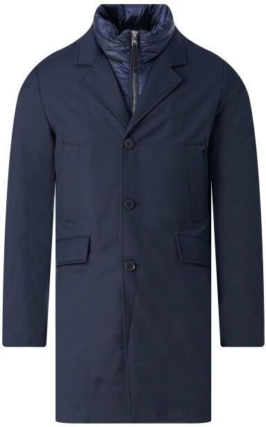 Duno - Spencer Coat - Donkerblauwe Manteltas - Heren