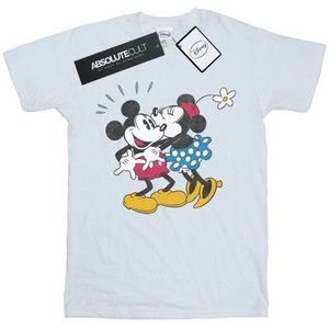 Li-cense Disney dames mickey mouse mickey en minnie kiss katoenen vriendje t-shirt
