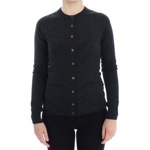 Dolce & Gabbana Vrouwentrui Grijs wollen vest met knopen