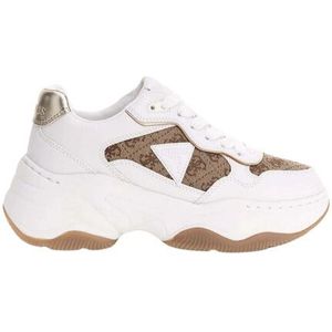 Guess - Hapyy4 - Sneakers - Beige - Leer