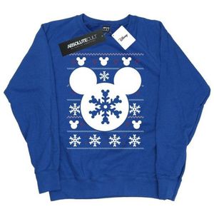 Li-cense Disney dames mickey mouse kerst silhouet sweatshirt