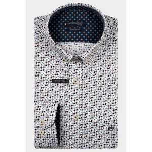 Giordano - 527046/60 - Casual Hemd - Blauw - Lange Mouw